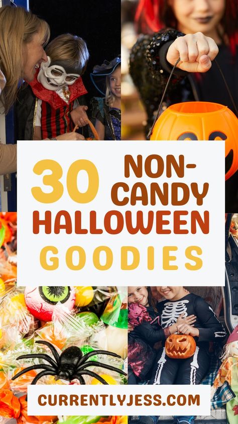 Looking for fun and creative alternatives to candy this Halloween? Check out these 30 non-candy Halloween treats that kids will love! From spooky toys to festive goodies, you'll find the perfect candy-free options to hand out! Candy Alternatives, Fun List, Candy Halloween, Spooky Stickers, Halloween Goodies, Free Candy, Best Candy, Glow Sticks, Trick Or Treater