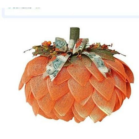 Halloween Pumpkin Wreath Thanksgiving Fabric Decoration Pumpkin Wreath Creativity Farm Pumpkin Autumn Front Door Wall Decoration Features: material: This autumn melon is made of multiple of natural linen, soft, complete, and not easily deformed. Its lightweight design makes it easy to hang anywhere you want, ensuring an easy decorative experience. Theme design: The overall shape of this Halloween pumpkin is similar to a pumpkin, decorated with , bows, and berries. Its elegant and unique farm sty Mesh Pumpkin, Burlap Pumpkin Wreath, Thanksgiving Wall Decor, 3d Pumpkin, Burlap Pumpkins, Dollar Tree Pumpkins, Halloween Front Doors, Pumpkin Garland, Pumpkin Door Hanger