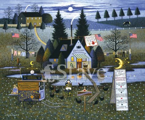 Charles Wysocki, Naïve Artist, Grandma Moses, Custom Framed Art, Arte Folk, Americana Art, Folk Art Paintings, Horse And Buggy, Primitive Art