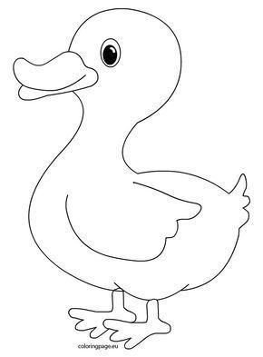 Animal Templates, Farm Animal Coloring Pages, Duck Print, Easy Coloring Pages, Art Drawings For Kids, Applique Patterns, Animal Crafts, Animal Coloring Pages, Coloring Book Pages