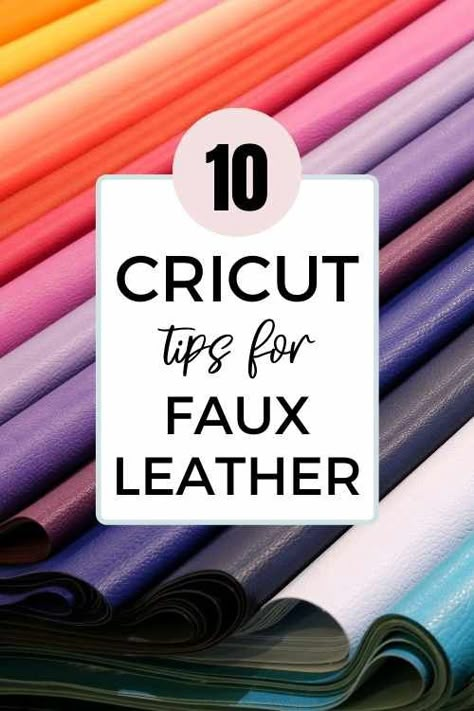 Faux Leather Crafts Cricut Maker, Faux Leather Cricut Keychain, Faux Leather Vinyl Projects, How To Glue Faux Leather Together, Faux Leather Engraving, Things To Make With Faux Leather Cricut, Faux Leather Bookmarks Cricut, Leather Cricut Ideas, Faux Leather Diy Crafts