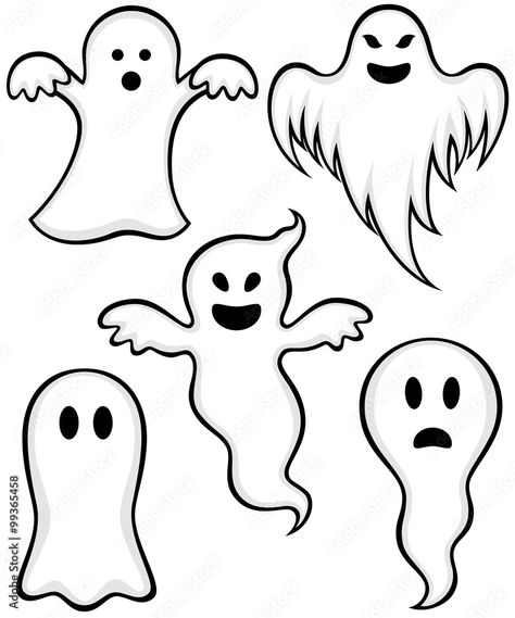 Ghost Drawing Easy, Drawing Ideas Simple, Halloween Drawing Ideas, Moldes Halloween, Ghost Drawing, Homemade Halloween Decorations, Halloween Classroom, Ghost Cartoon, Halloween Preschool