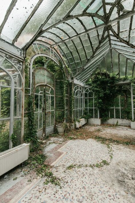 Abandoned Greenhouse, Victorian Greenhouse, Victorian Greenhouses, Enchanted Island, She Sheds, Greenhouses, Abandoned Houses, Beautiful Architecture, Glass House