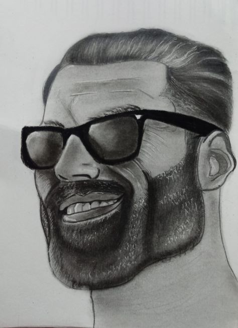 Chad drawing Giga Chad Drawing, Chad Drawing, Human Face Sketch, Face Sketches, Giga Chad, Arnold Schwarzenegger Bodybuilding, Schwarzenegger Bodybuilding, Face Sketch, Sketches Easy