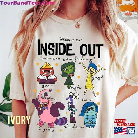 Inside Out Shirts Disney, Inside Out Tshirt Ideas, Pe Teacher Outfits, Classroom Outfits, Teacher Outfits Elementary, Occupational Therapy Shirts, Family Disney Trip, Teaching Outfits, Nursing Accessories