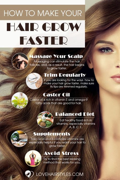 Ways How to Make Your Hair Grow Faster ★ See more: https://lovehairstyles.com/how-to-make-your-hair-grow-faster/ Make Your Hair Grow Faster, Make Hair Grow Faster, Hair Grow Faster, Help Hair Growth, Help Hair Grow, Make Hair Grow, How To Grow Your Hair Faster, Hair Growing Tips, Fast Hairstyles