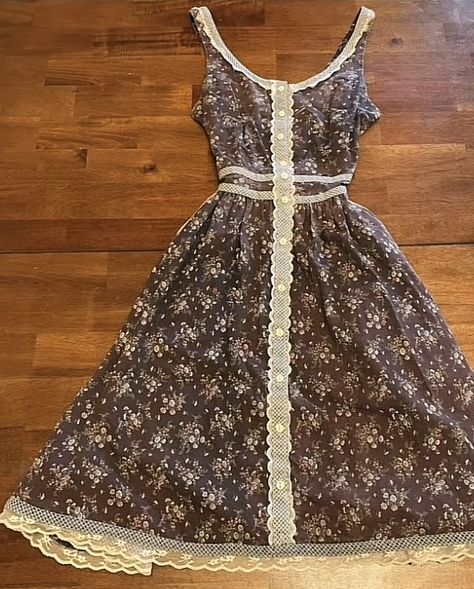 Prarie Dresses, Early 70s Fashion, Vintage Prairie Dress, Sax Dress, Gunne Sax Dress, Mini Sundress, Gunne Sax, Prairie Dress, 70s Dress