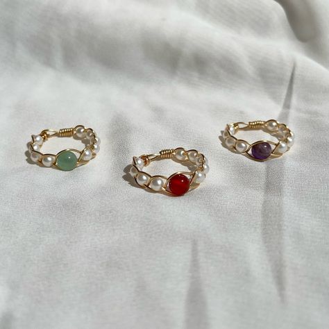 Wire wrapped rings