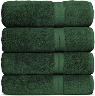 Amazon.com: emerald green towels: Home & Kitchen Green Towels Bathroom, Emerald Green Bathroom, Dark Green Towels, Dark Green Bathrooms, Master Bath Design, Green Bathroom Decor, Green Bath Towels, Green Apartment, Purple Bathrooms