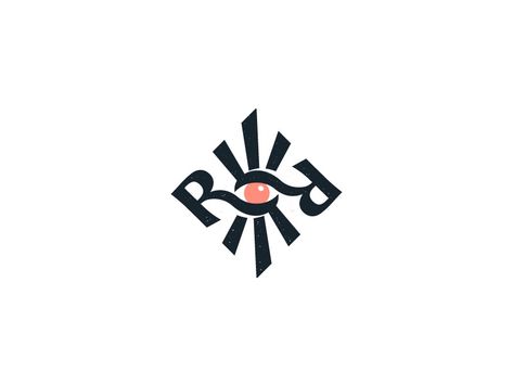 Logo for Roza Ray Chakra Logo, Rr Logo, Rays Logo, Logo Desing, Eye Logo, Greek Design, Graphic Design Lessons, Abstract Logo, Letter Logo Design