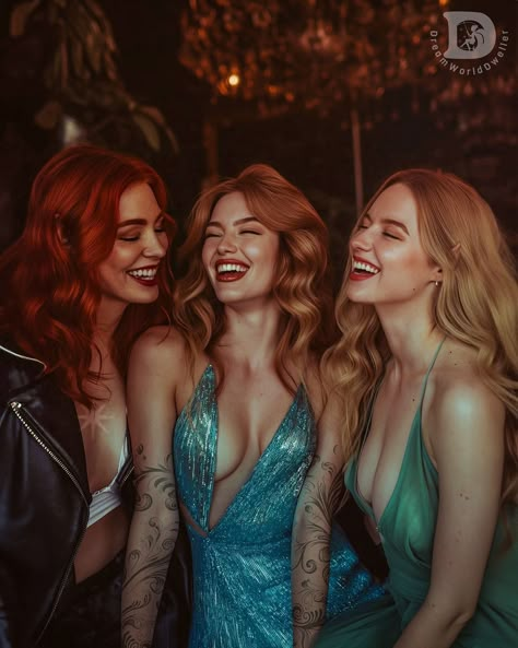 The SJM girls all together 🥹 I wonder what the boys are up to while their ladies are having a girls night… I guess we’ll find out soon… | Instagram Feyre And Aelin, Sjm Multiverse, Sjm Universe, Throne Of Glass Fanart, Sara J Maas, Throne Of Glass Books, Feyre And Rhysand, Throne Of Glass Series, Sarah J Maas Books