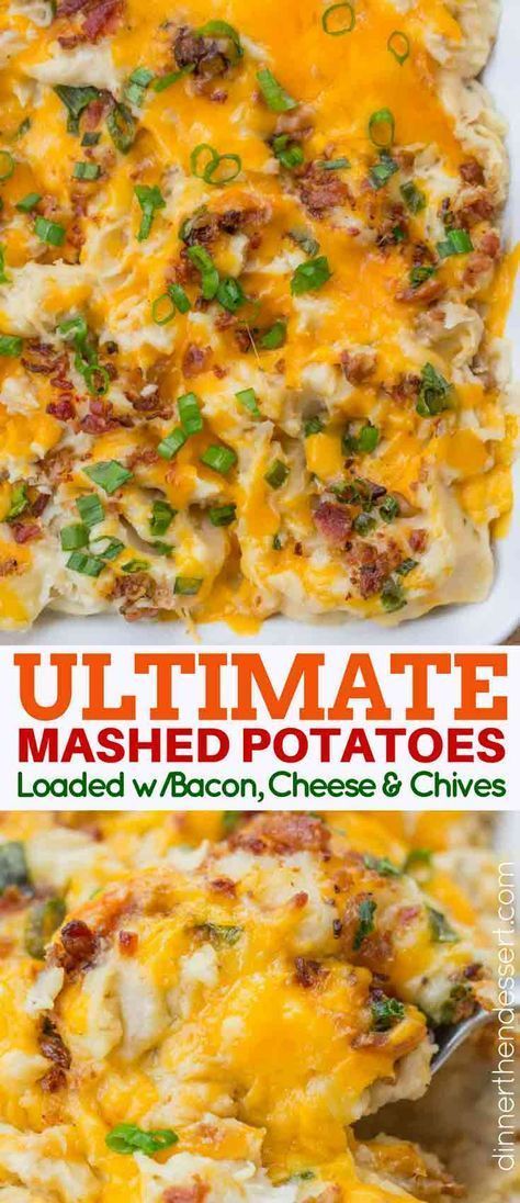 Fully Loaded Mashed Potatoes, Cowgirl Kitchen, Ultimate Mashed Potatoes, Loaded Mashed Potato Casserole, Bacon Mashed Potatoes, Potatoes Dinner, Cream Cheese Potatoes, Mashed Potato Casserole, Mash Potatoes