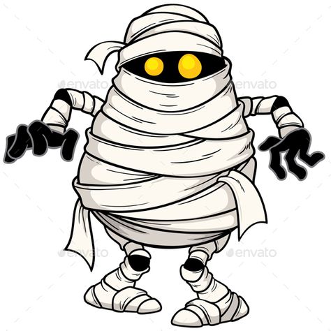 Mummy Mummy Cartoon Drawing, Mummy Drawing, Cartoon Mummy, Mummy Design, Cute Mummy, Digital Art Programs, Imprimibles Halloween, Photo Halloween, Halloween Mummy