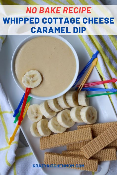 Craving something sweet but don't want to derail your diet? Try this irresistible Whipped Cottage Cheese Caramel Dip. Sweet Cottage Cheese Dip, Cottage Cheese Apple Dip, Cottage Cheese Dip, Whipped Cottage Cheese, Cottage Cheese Recipes Healthy, Cheese Desserts, Fruit Dips, Cottage Cheese Desserts, Cottage Cheese Dips