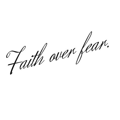 Faith Over Fear Rib Tattoo, Faith Over Fear Tattoo Stencil, Love Over Fear Tattoo, Faith Over Fear Tattoos, Faith In God Tattoo, Fear God Tattoo, Faith Over Fear Tattoo, Fear Tattoo, Small Girly Tattoos