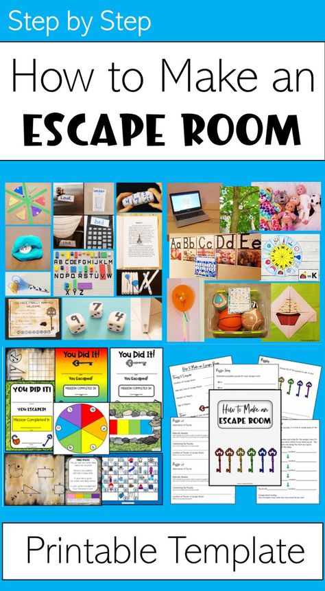 The pin shows a collection of puzzles such as mazes, dice and keys as well as themed puzzles such as outside birthday and school and then free printables and how to make an escape room printable template. Escape Room Diy, Puzzle Ideas, Escape Room Challenge, Escape Room For Kids, Escape Room Puzzles, Obstacle Courses, Escape Room Game, Escape Rooms, Halloween Movie