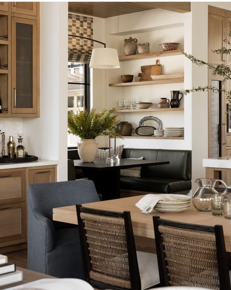 Seating In Kitchen, The Mcgee Home, Mcgee Home, Kitchen Island Table, Studio Kitchen, Contemporary Kitchen Design, Dining Nook, Studio Mcgee, Custom Kitchen