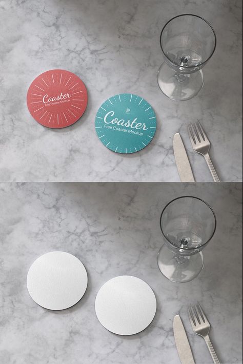 Coaster Mockup, Drink Coaster Design, Coffee Table Coasters, Restaurant Table, Sign Mockup, Tea Coaster, Table Coasters, Mockup Downloads, Table Cafe