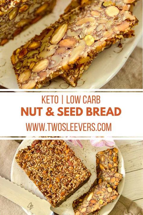 Nut And Seed Bread, Seeded Bread Recipes, Keto Bread Recipes, Bread Keto, Coconut Flour Bread, Gluten Free Yeast Free, No Bread Diet, Best Keto Bread, Gluten Free Recipes Bread