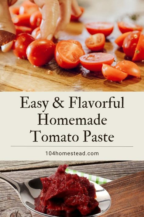 Easy And Flavorful Homemade Tomato Paste Recipe Tomato Paste Uses, Homemade Tomato Paste, Tomato Paste Recipe, Modern Homestead, Grilled Cheese Sandwiches, Tomato Pasta Sauce, Paste Recipe, Homemade Tomato Sauce, Canning Tomatoes