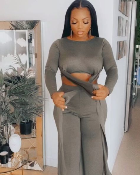 Tiarra Monet, You Rock, Pants Set, Two Piece Pant Set, Black Women, Two Piece, On Instagram, Instagram, Black