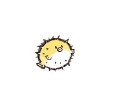 Cute Fish Doodle, Blowfish Drawing, Sea Creatures Drawing, Mini Toile, Cute Png, Cute Easy Doodles, Animal Doodles, Cute Fish, Fish Drawings