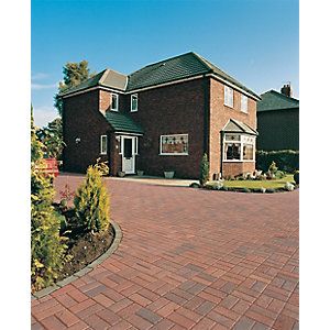 Marshalls Block Paving - Brindle 200 x 100 x 50mm | Wickes.co.uk Paving Driveway, Block Paving Driveway, Driveway Blocks, Permeable Paving, Built In Shelves Living Room, Driveway Design, Easy Plants To Grow, Block Paving, Concrete Driveways