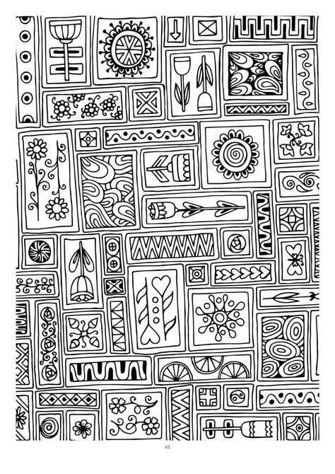 Patchwork Drawing, Motif Vector, Zen Doodle Patterns, Doodle Pages, Zen Doodle Art, Tangle Art, Abstract Drawing, Tangle Patterns, Zentangle Drawings