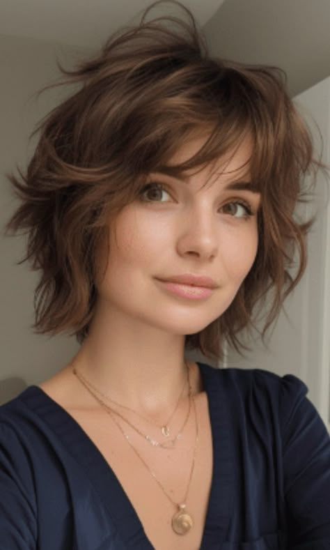 Bixie Shag Haircut, Short Tomboy Haircut For Women, Short Hair With Lots Of Layers, Plus Size Pixie Haircut, Short French Bob, Short Haircuts With Bangs, Short Hair Trends, Short Curly Haircuts, Messy Short Hair