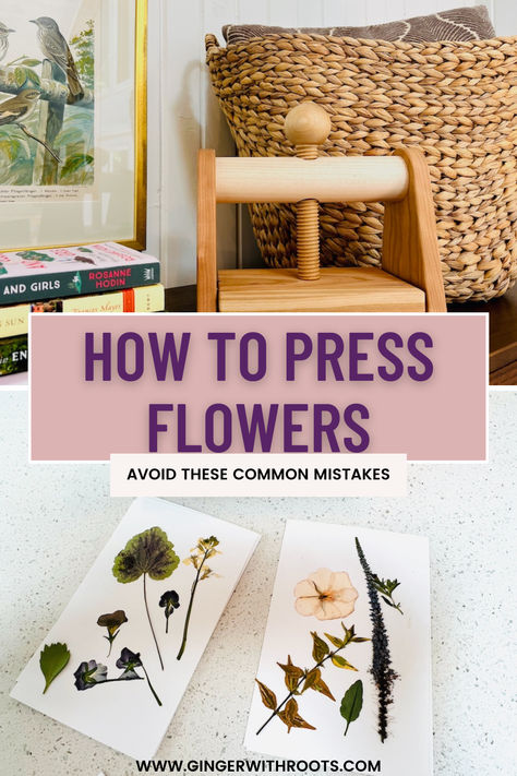 flower press and dried flowers How To Flower Press, How Do You Press Flowers, How To Press And Frame Flowers, Best Flowers For Pressing, How To Press Large Flowers, Press Flowers Diy, Best Flowers To Press, How To Press Flowers In A Frame, How To Press Daisies