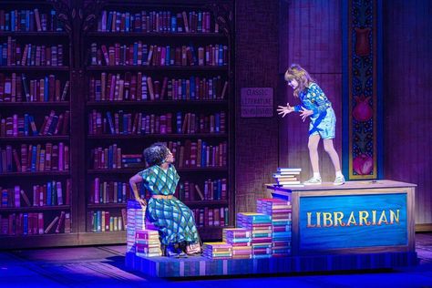 Muny's 'Matilda' blends poignancy with pizzazz | Theater reviews | stltoday.com Matilda Broadway, Matilda Wormwood, Matilda Costume, Miss Trunchbull, Scenic Design Theatres, Musical Logo, Historical London, Roald Dahl Books, Theatre Education