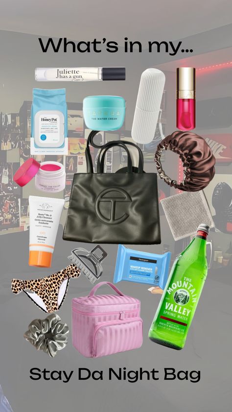 What’s in my #nightbag Overnight Bag Essentials Boyfriend, Overnight Bag Essentials, Creamed Honey, Spring Water, Honey Pot, Essential Bag, Overnight Bag, Makeup Remover, Jelly