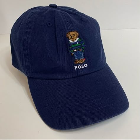 NWT Ralph Lauren Polo Bear Cap Unisex Polo Ralph Lauren Cap, Preppy Kids Outfits, Polo Bear Ralph Lauren, Ralph Lauren Hat, Ralph Lauren Cap, Polo Cap, Boyish Outfits, Ralph Lauren Polo Bear, Ralph Lauren Hats