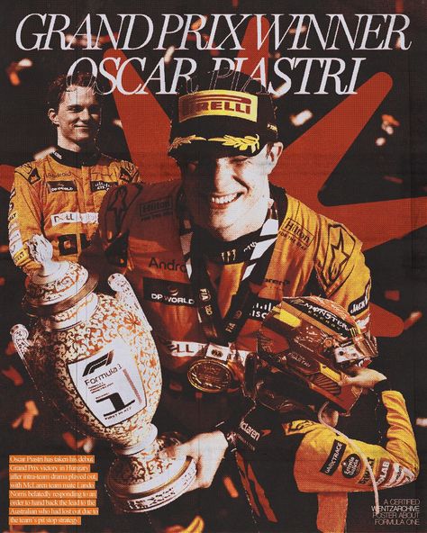 OSCAR PIASTRI FORMULA ONE RACE WINNER congrats @oscarpiastri !!!!!!!!!!! big dog winning was the highlight of my day <3 also BIG thank you to my weon james 😼 love u #graphicdesign #womenindesign #posterdesign #design #poster #posterart #graphicposter #graphics #typeposter #art #adobe #photoshop #illustrator #formula1 #oscarpiastri #mclaren #f1 Oscar Piastri Poster, Mclaren F1 Poster, Oscar Piastri Aesthetic, Oscar Piastri Wallpaper, Mclaren Poster, Formula One Poster, F1 Poster Design, Highlight Of My Day, F1 Wall Art