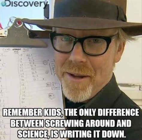 Who knows some science teachers who would appreciate this sentiment? Myth Busters, Science Jokes, E Mc2, Science Humor, Nerd Alert, Write It Down, Teaching Science, Chemistry, I Laughed