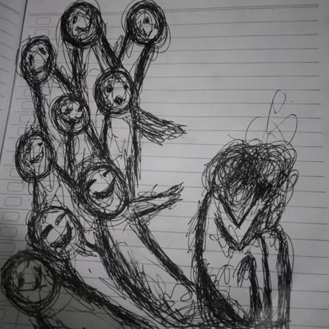 Doodles To Draw When Bored, Creative Doodles, Doodles To Draw, Draw When Bored, Aggressive Behavior, Bored In Class, Scary Drawings, Easy Designs, Creepy Drawings