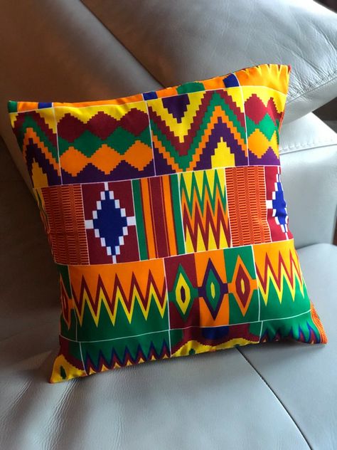 Kente print throw pillow covers 16 by 16 Decorative pillow | Etsy African Throw Pillows, African Print Pillows, African Pillow, Kente Print, Pillow Covers Decorative, African Home Decor, Pillow Decor, African Decor, Printed Cushion Covers