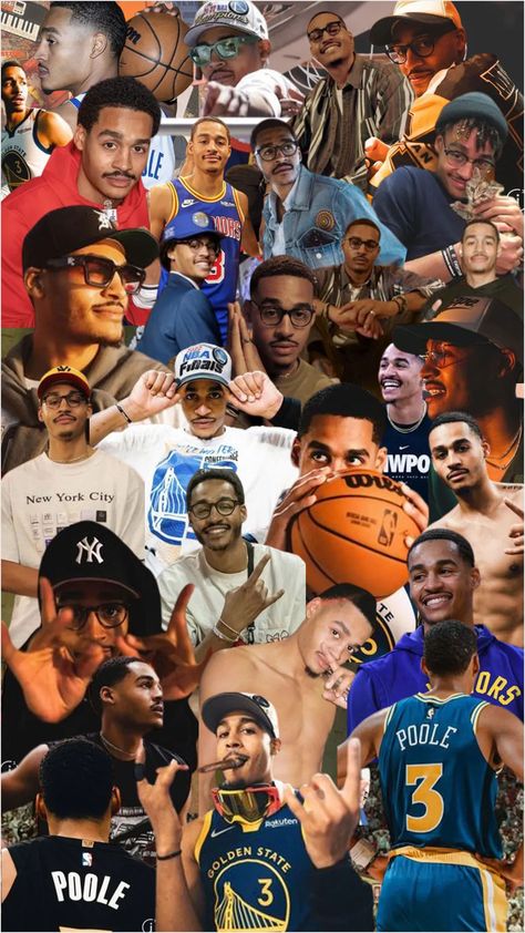 Jordan Poole Collage Wallpaper, Jordan Poole Wallpaper, Boyfriend 21st Birthday, Best Nba Players, Fireworks Pictures, Jordan Poole, Nba Basketball Art, Ball Aesthetic, 49ers Fans