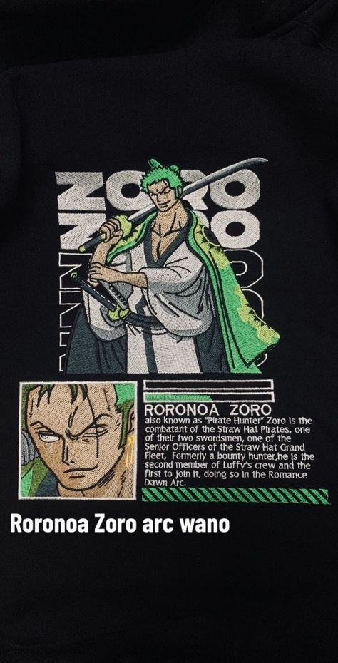 #zoro #anime #onepiece #custompet #embroiderymachine #smallbusiness #embroidery #embroiderydesign #embroiderycustom #custom #patches #embroiderypatches #amopatches #amoembroidery #amocustompet Luffy Embroidery Designs, Zoro Embroidery, Zoro Anime, Embroidery Hoodie, Custom Patches, Roronoa Zoro, Embroidery Patches, Custom Embroidery, Cartoon Wallpaper