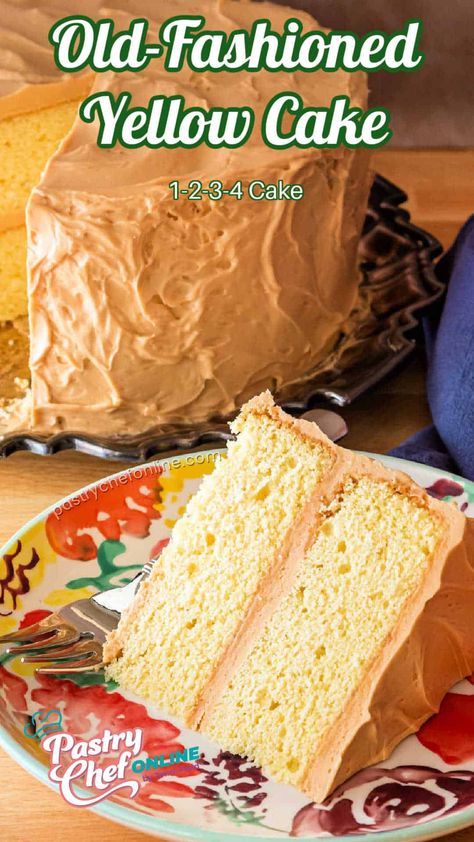 1234 Cake Recipe Old Fashioned Yellow Cake, Yellow Sheet Cake Recipe, 1234 Cake, Classic Birthday, Lemon Pound Cake Recipe, Yellow Cake Recipe, Egg Cake, Sheet Cake Recipes, Cake Business