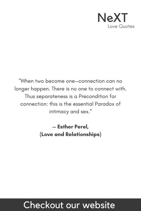 Esther Perel Quotes, When Two Become One, Esther Perel, Two Become One, Relationships Quotes, Love And Relationships, Healthy Relationship Advice, Thoughts Quotes, Healthy Relationships