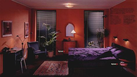 1990 Bedroom, 1990s Bedroom, Homey Bedroom, 80s Interior, Retro Interior Design, 70s Home, Unique Interior Design, Retro Interior, Tiny House Design