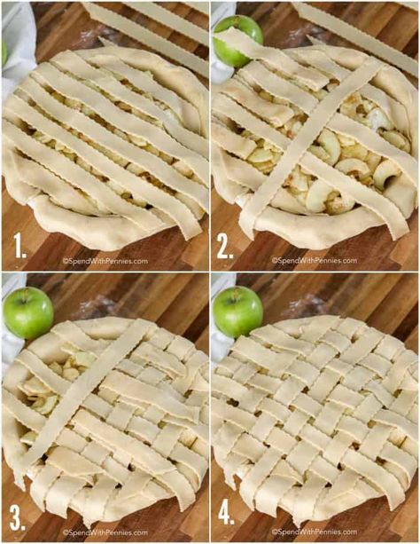 Learning how to make a lattice pie crust to top your favorite pies is easy! Top your next pie with this easy crust for a dessert that will impress! #spendwithpennies #latticecrust #piecrust #flakypiecrust #easypiecrust #howtomakepiecrust #howtomakelatticecrust Lattice Pie Crust, Lattice Crust, Lattice Pie, Easy Pie Crust, Kitchen Staples, How To Make Pie, Spend With Pennies, How To Weave, Pie Crusts