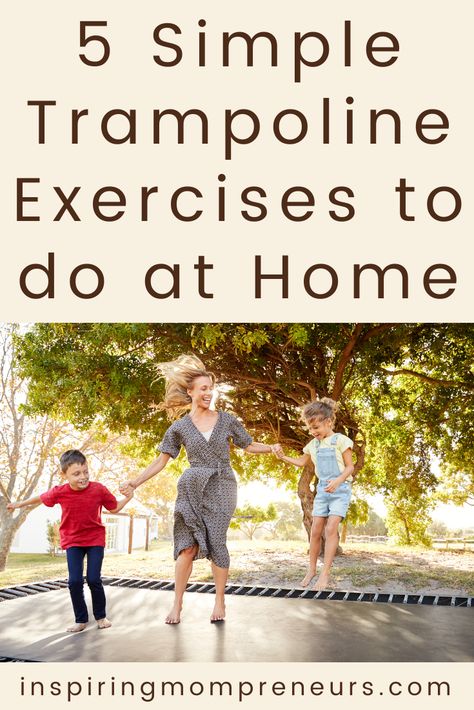 The festive season is the perfect time to get fit. We'll feel a lot better about overeating if we're exercising, right? One of my favourite forms of exercise is jumping on the trampoline with our 7-year-old son. Here are some simple trampoline exercises for beginners that you can do on your trampoline at home. And the best part, it's fun for the whole family. #trampolineexercises #fitness #wellbeing #workoutathome Trampoline Activities, Vuly Trampoline, Trampoline Exercises, Large Trampoline, Exercises To Do At Home, How To Strengthen Knees, Exercises For Beginners, Outdoor Trampoline, Backyard Trampoline