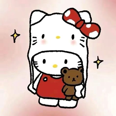 Hello Kitty Themes, Hello Kitty Art, Instagram Ideas Post, Cute Doodles Drawings, Kawaii Drawings, Hello Kitty Wallpaper, Doodle Drawings, Cute Doodles, Spirit Animal