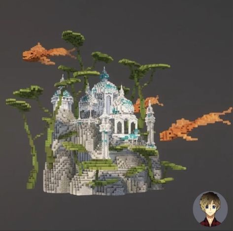 Minecraft Ocean Castle, Minecraft Atlantis Build, Ocean Base Minecraft, Minecraft Mermaid Cove, Ocean Minecraft Builds, Underwater Builds Minecraft, Elven Minecraft Builds, Atlantis Minecraft, Minecraft Ocean Base