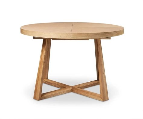 Dining Tables - Dania Furniture Lounge Lovers, Round Extendable Dining Table, Classic Dining Table, Stained Oak, Expandable Dining Table, Table Extension, Herringbone Design, Extension Table, Table Extensible