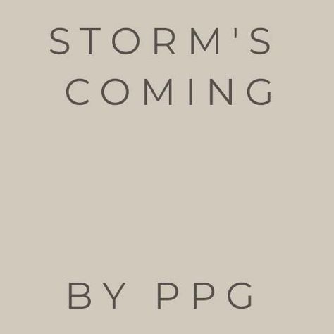 Storms Coming Ppg Paint, Best Ppg Paint Colors, Storms Coming Paint Color, Ppg Neutral Paint Colors, Ppg Paint Colors Interiors, Greige Wall Color, Best Greige Paint Color, Popular Neutral Paint Colors, Glidden Paint Colors