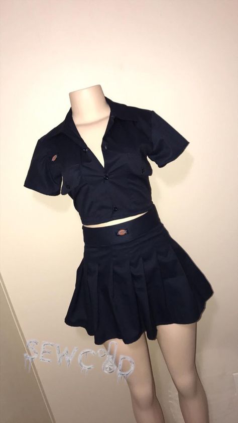 Dickies Skirt Outfit, Dickies Outfit Women, Custom Dickie Outfits, Dickies Skirt, Dickies Outfit, Dickies Women, Easter Outfit, Cute Simple Outfits