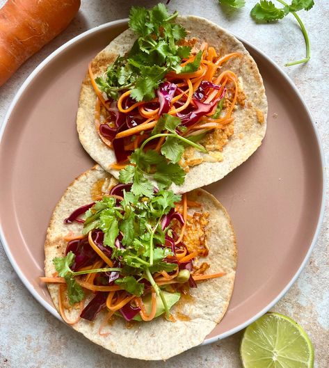 Grated halloumi tacos - by Emily on Toast Grated Halloumi, Halloumi Tacos, Haloumi Recipes, Lime Slaw, Fried Halloumi, Hot Honey, Tortilla Wraps, On Toast, Family Food